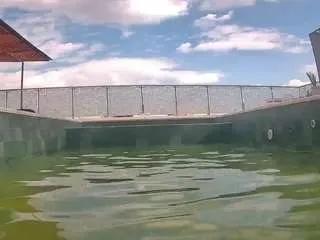 Freechat voyeurcam-casa-salsa-pool-1 on CamSoda